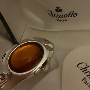 NEW IN BOX SILVER CHRISTOFLE FISH